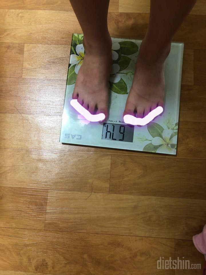 168/69 start 6일차 -2.2kg