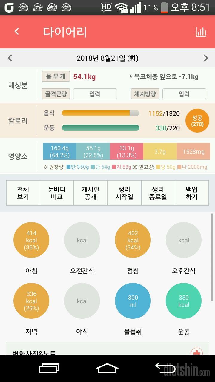 30일 야식끊기 6일차 성공!