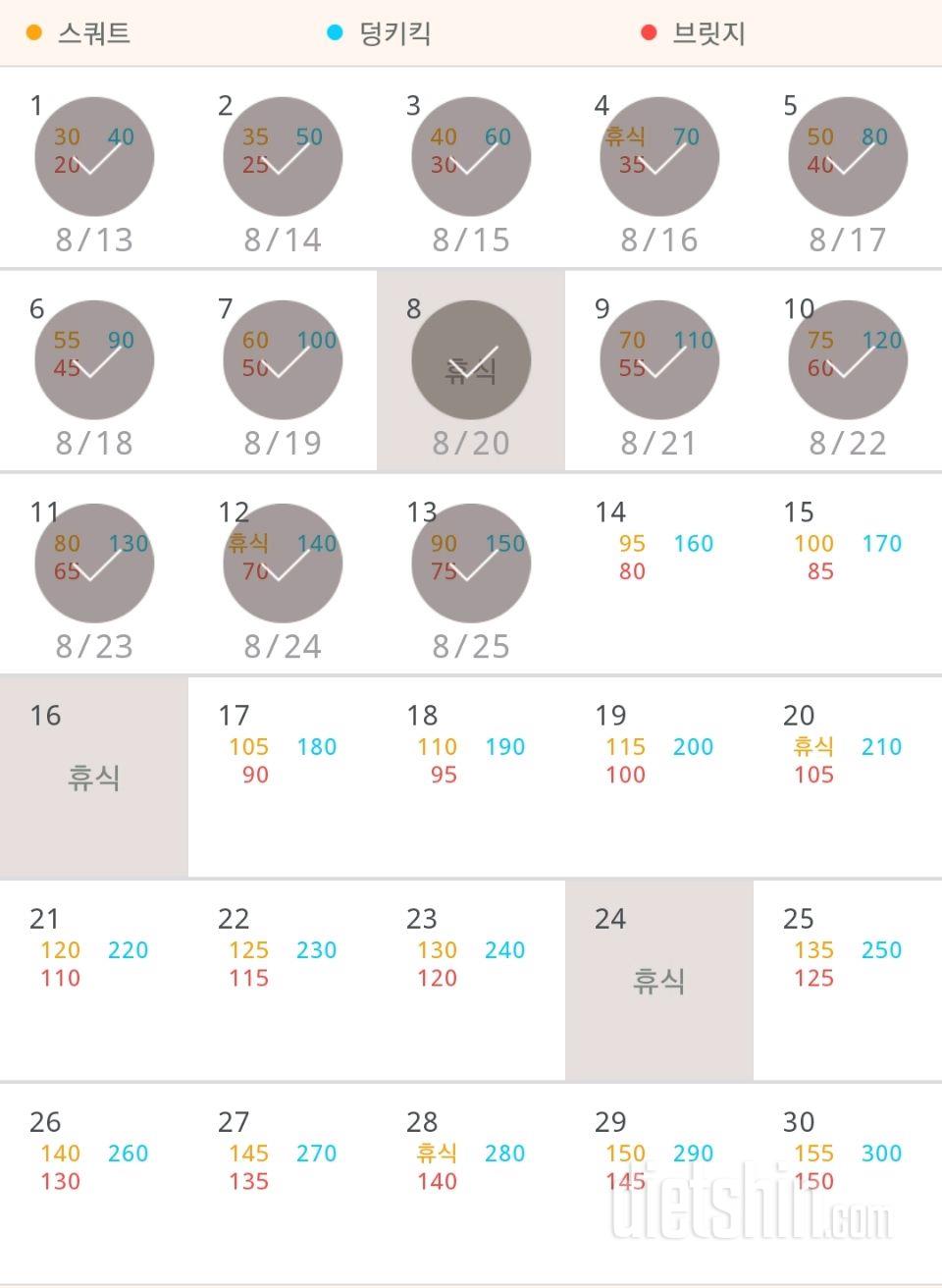 30일 애플힙 253일차 성공!