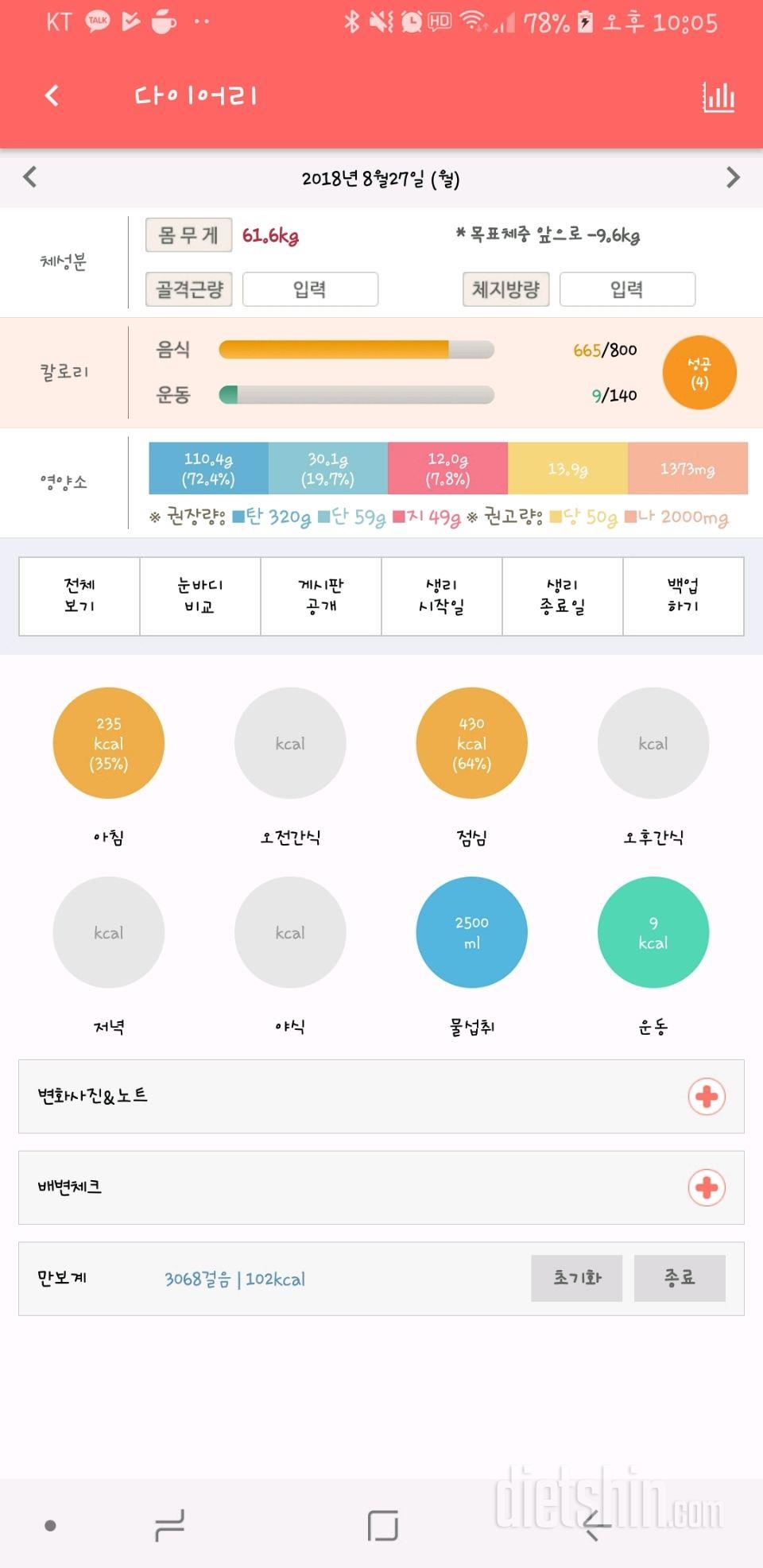 30일 야식끊기 5일차 성공!