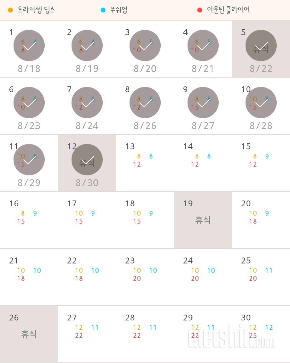 30일 슬림한 팔 12일차 성공!