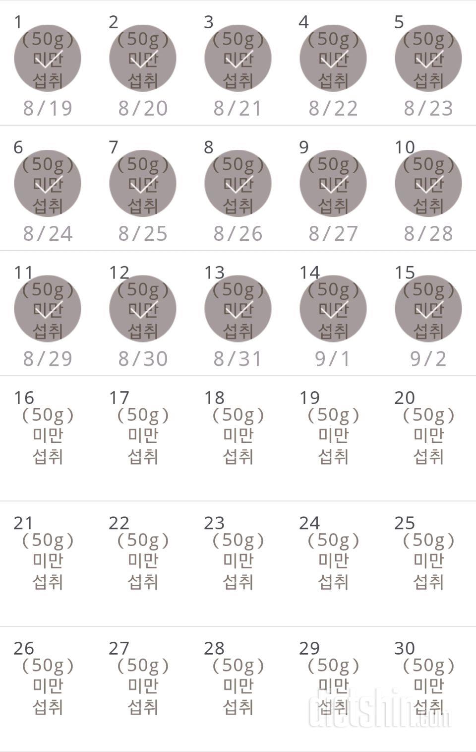 30일 당줄이기 45일차 성공!