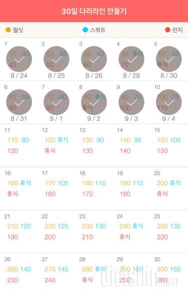 30일 다리라인 만들기 40일차 성공!