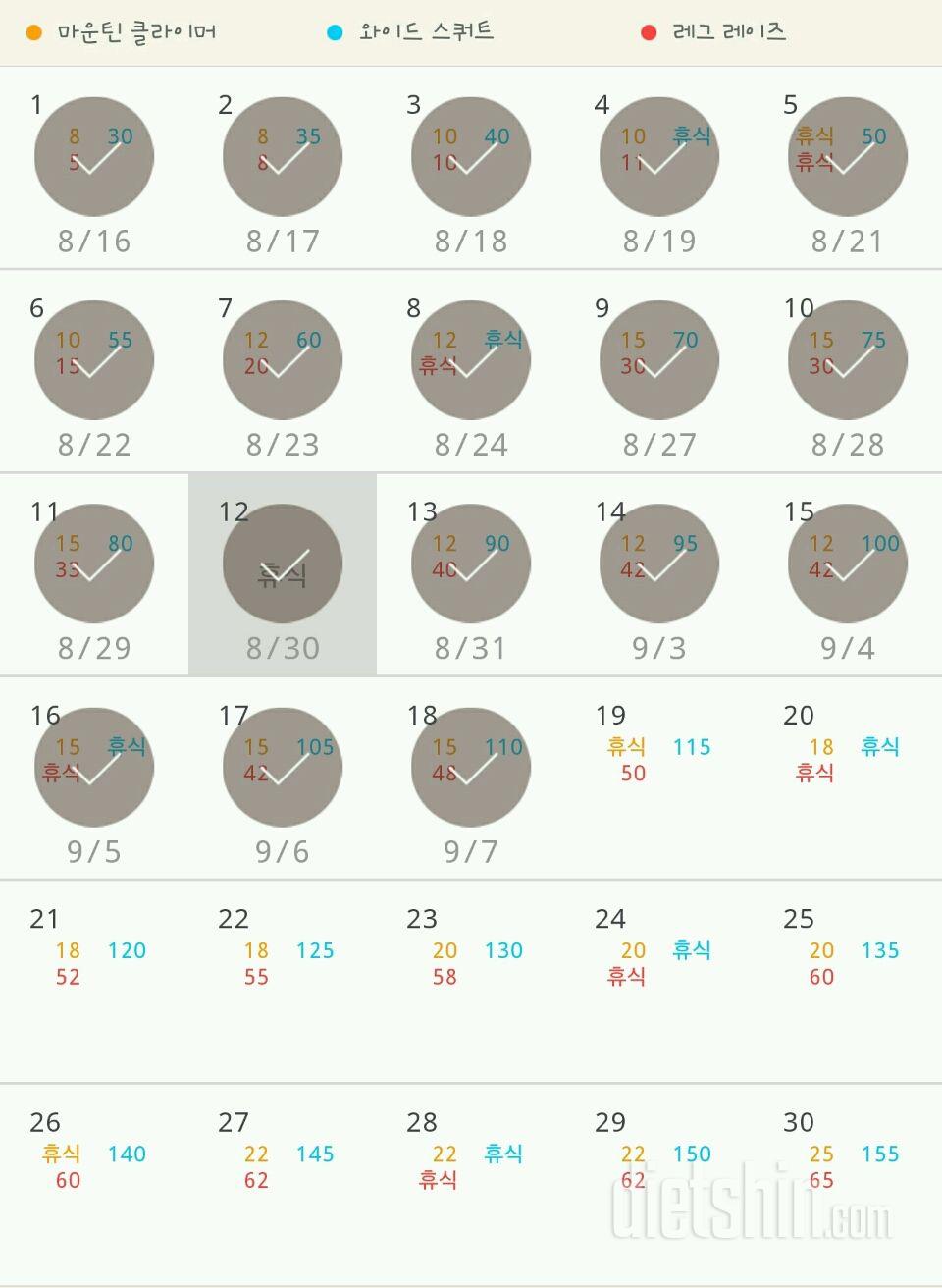 30일 체지방 줄이기 18일차 성공!