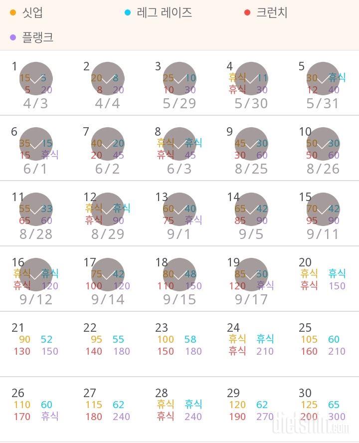 30일 복근 만들기 49일차 성공!