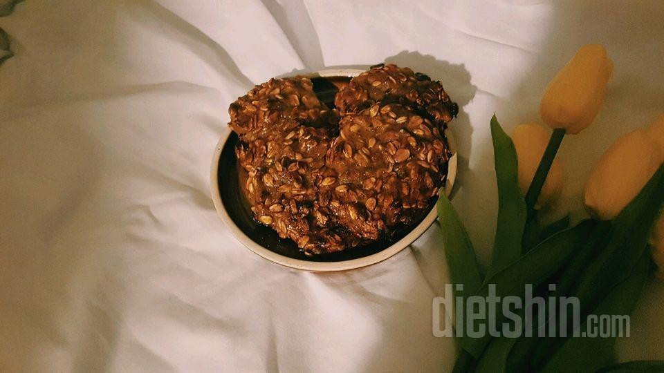 다이어트 간식-노설탕 노밀가루-귀리바나나콩가루쿠키