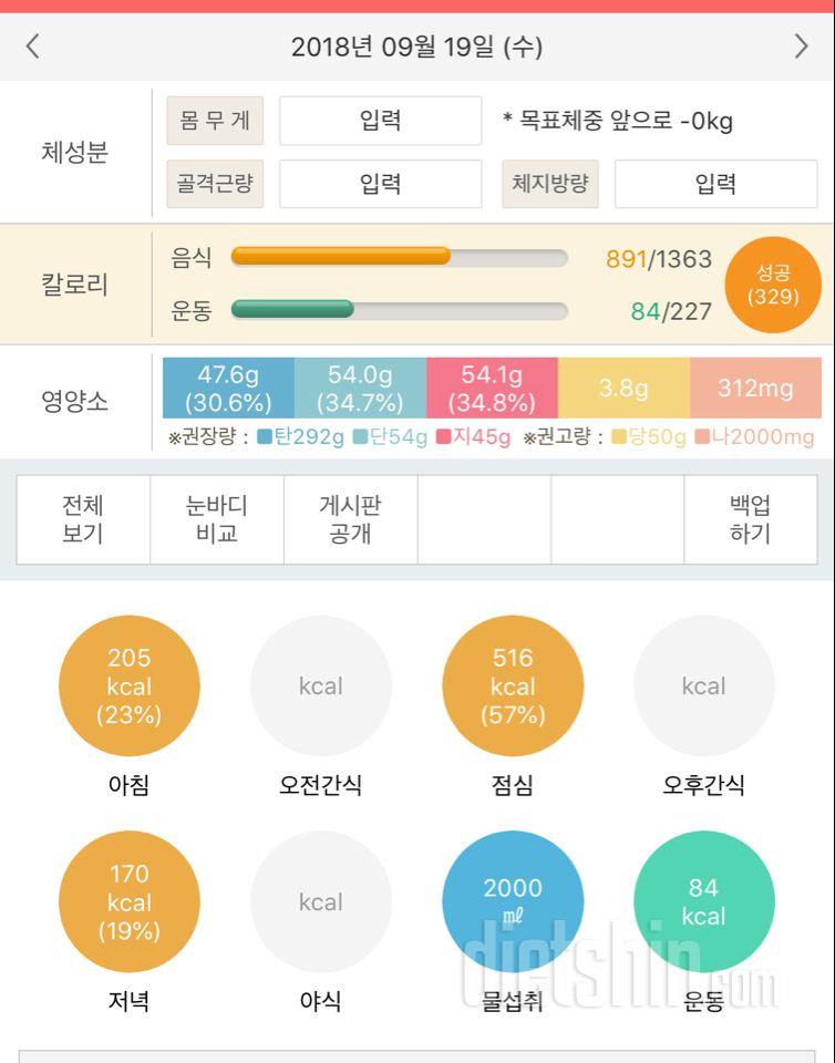 30일 밀가루 끊기 45일차 성공!