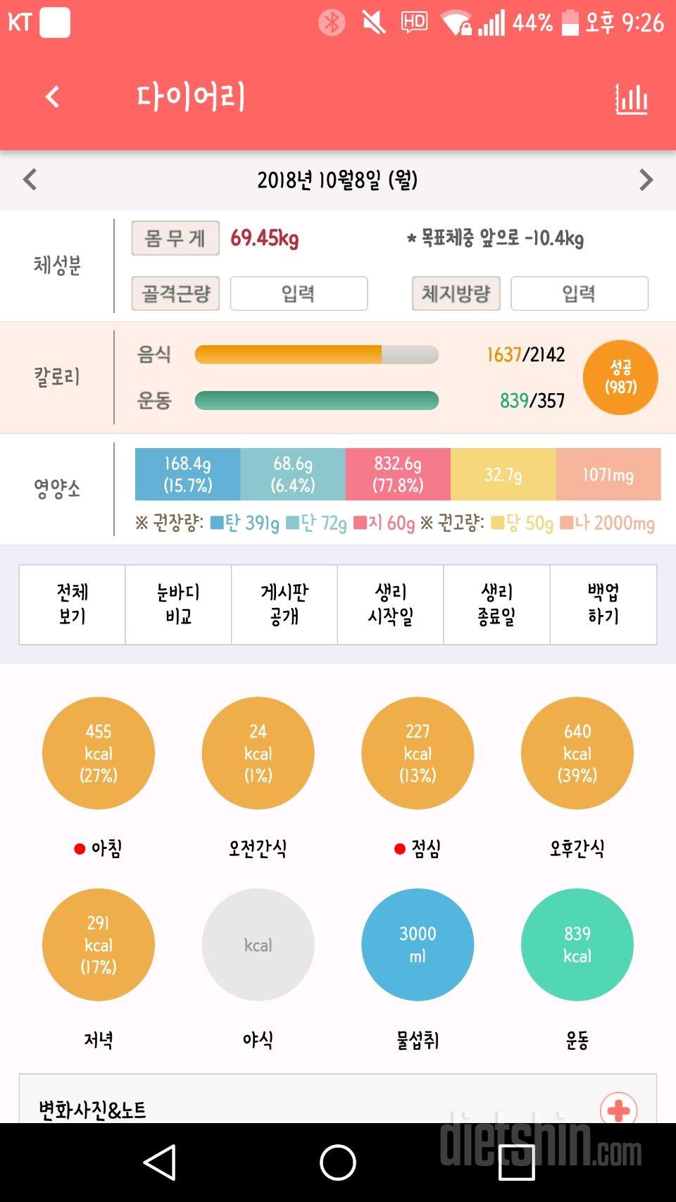 30일 당줄이기 5일차 성공!