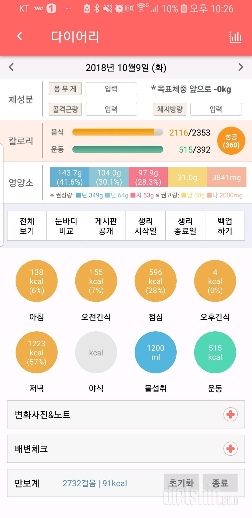 30일 야식끊기 4일차 성공!