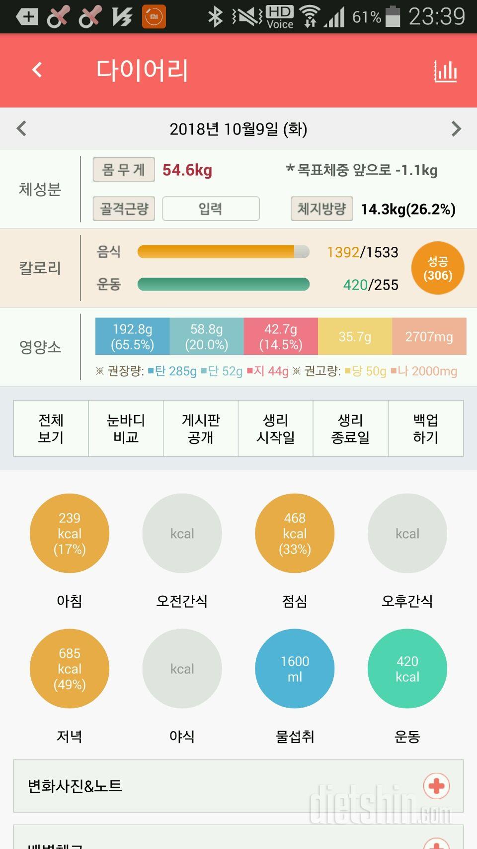 30일 야식끊기 1일차 성공!