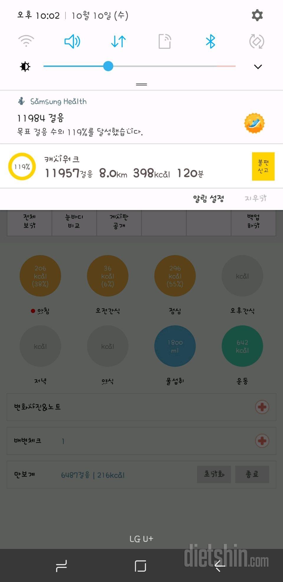 30일 만보 걷기 11일차 성공!