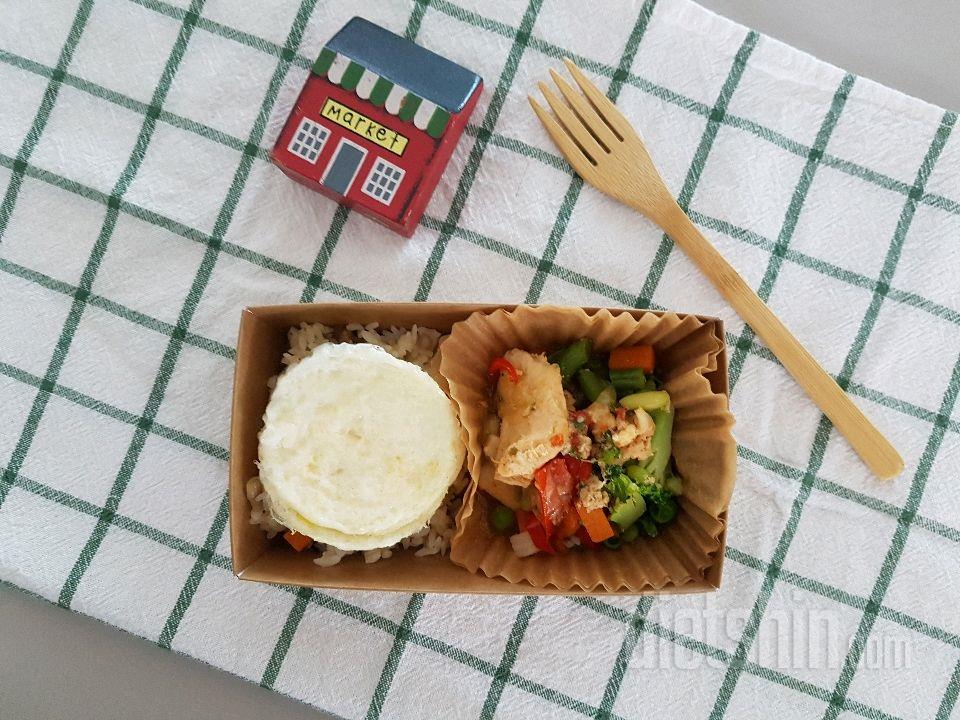첫번째 도시락🍱  뿌리채소영양밥&토마토닭가슴살스튜