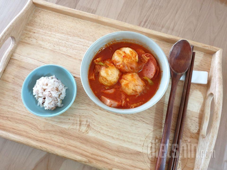 양쌈볼🥘부대찌개에 퐁당💦