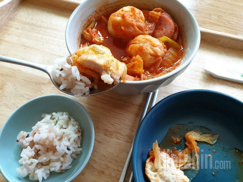 양쌈볼🥘부대찌개에 퐁당💦