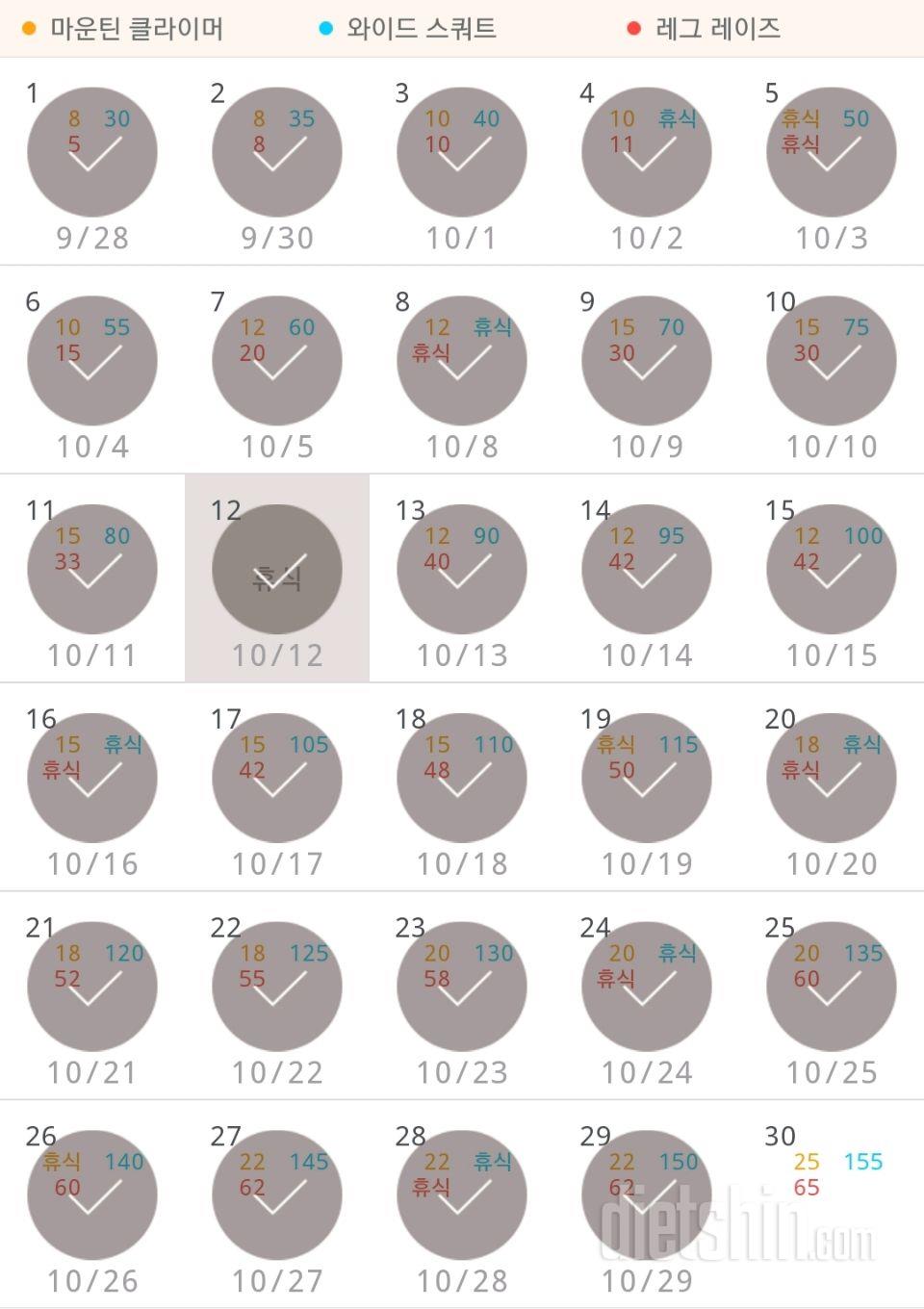 30일 체지방 줄이기 29일차 성공!