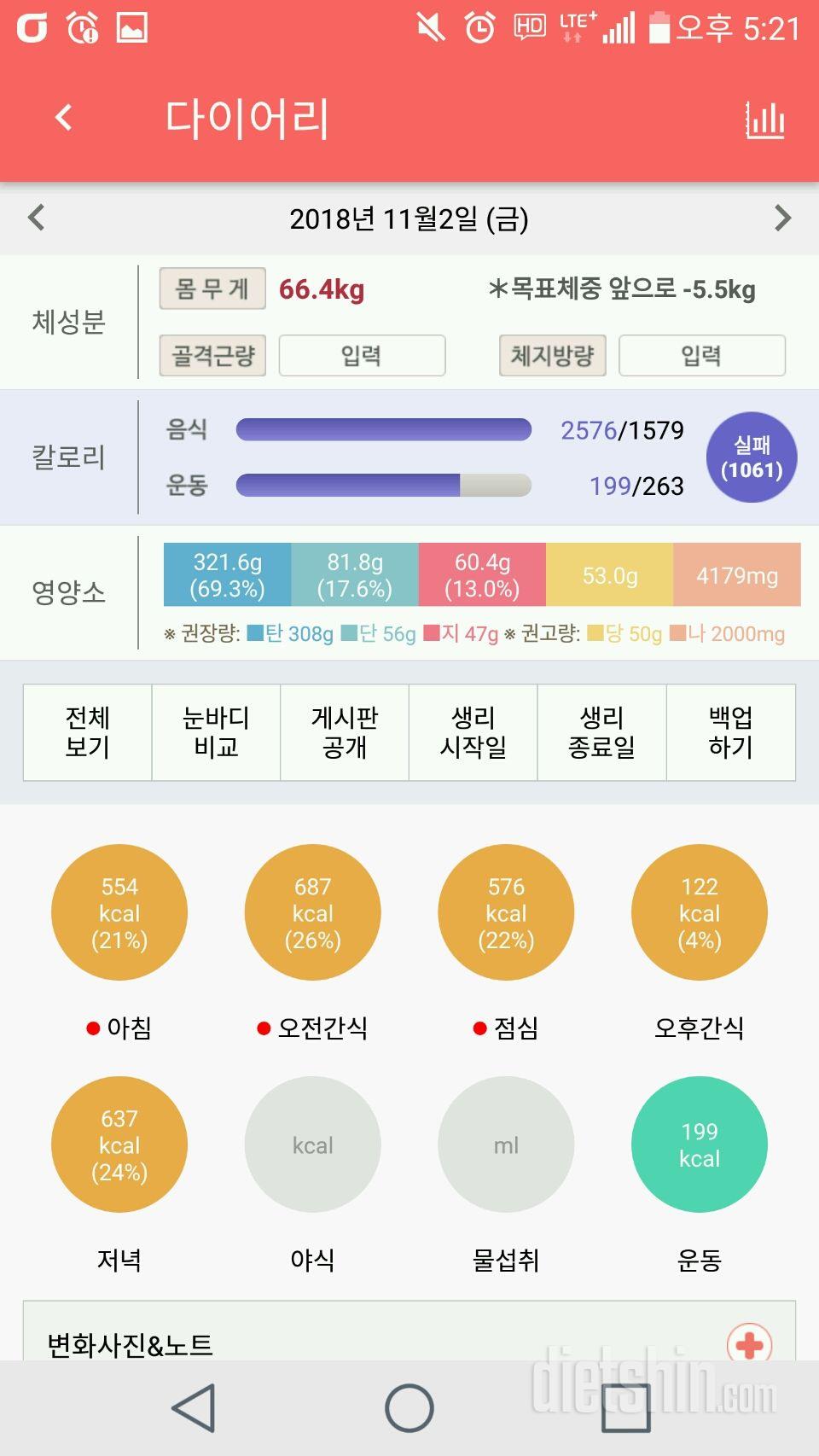 11월2일 식사운동