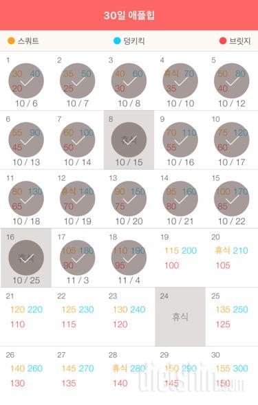 30일 애플힙 198일차 성공!