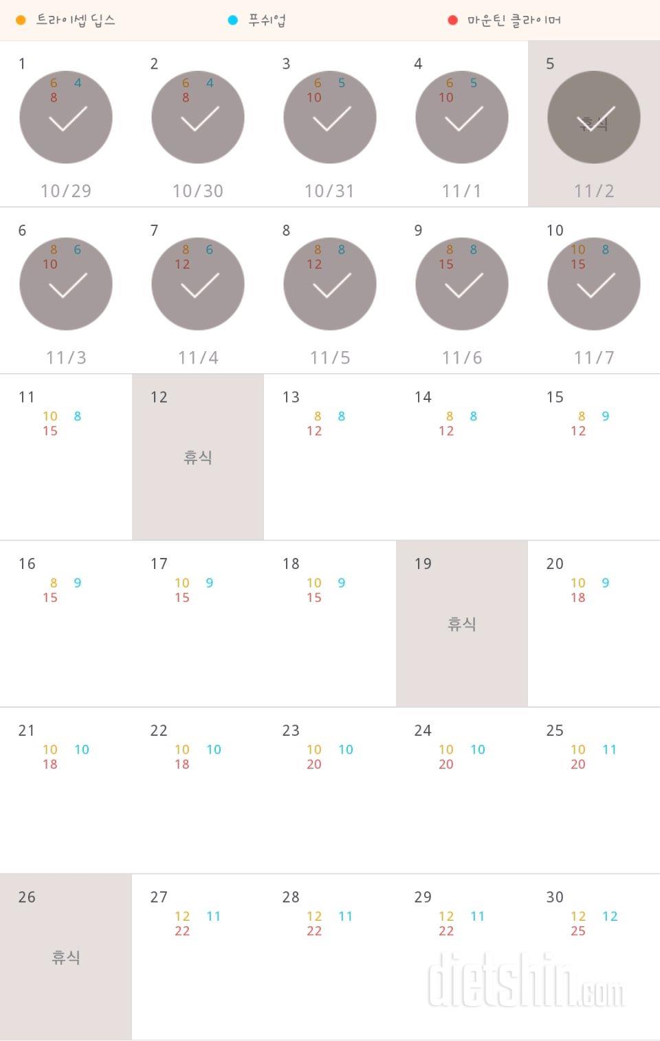 30일 슬림한 팔 100일차 성공!