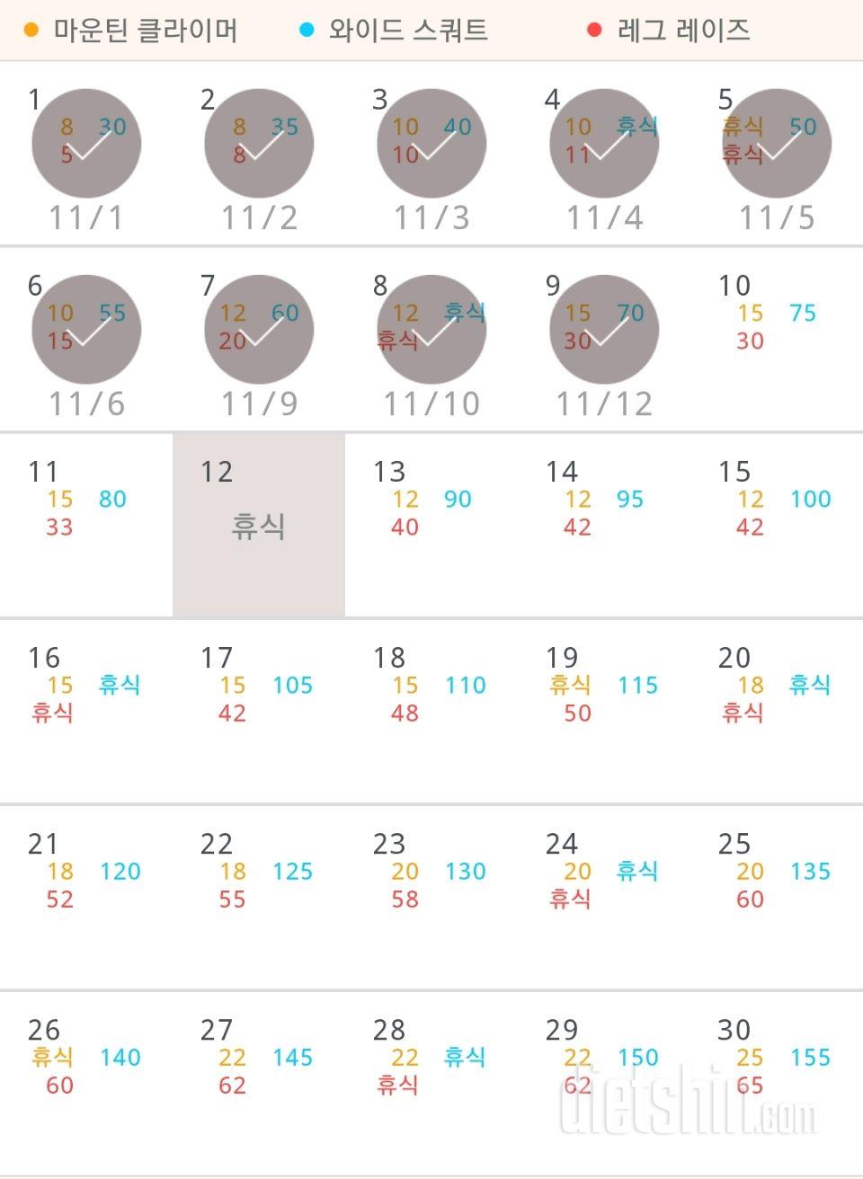 30일 체지방 줄이기 39일차 성공!