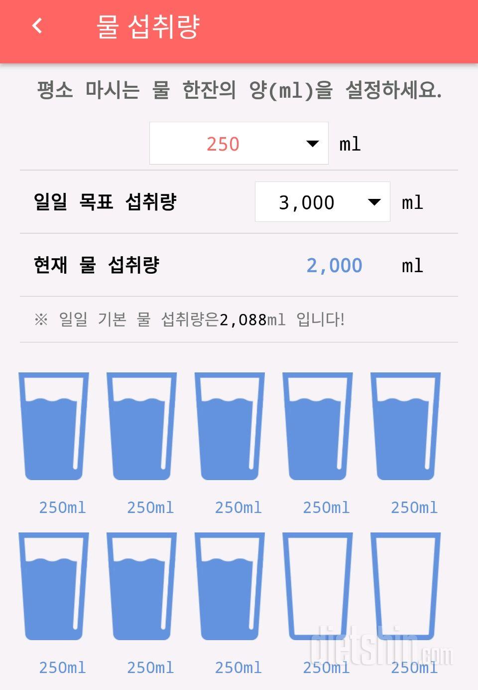 30일 하루 2L 물마시기 28일차 성공!