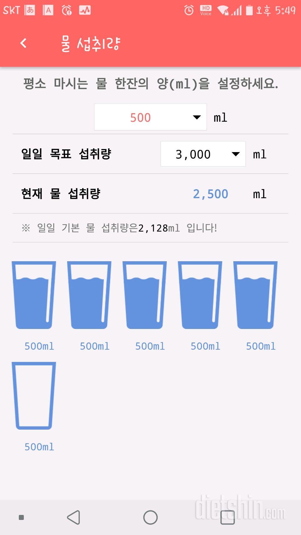 30일 하루 2L 물마시기 33일차 성공!