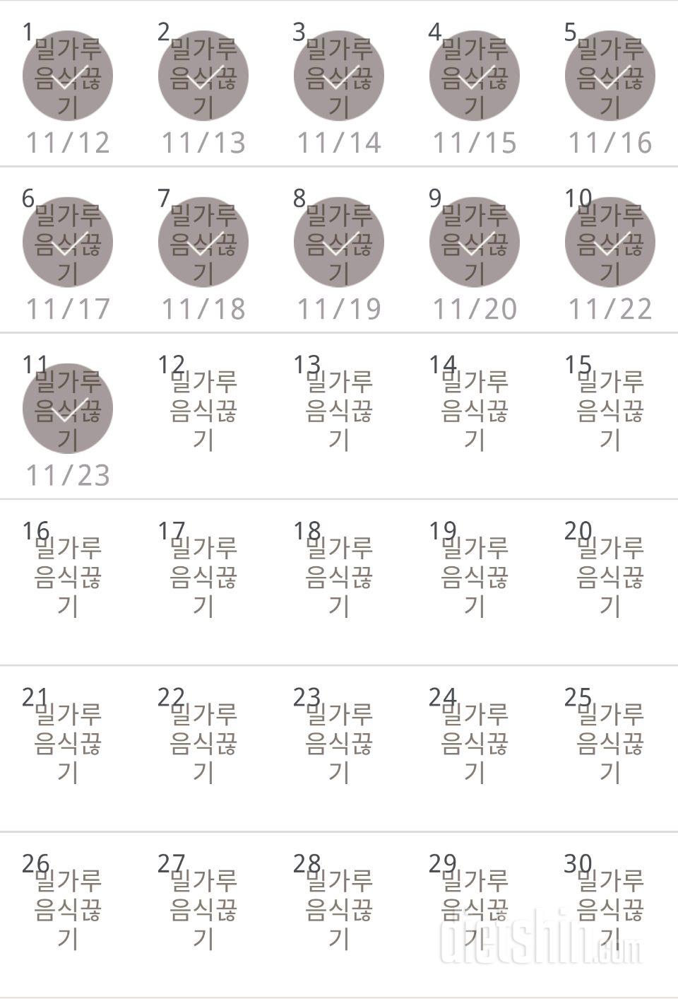 30일 밀가루 끊기 71일차 성공!