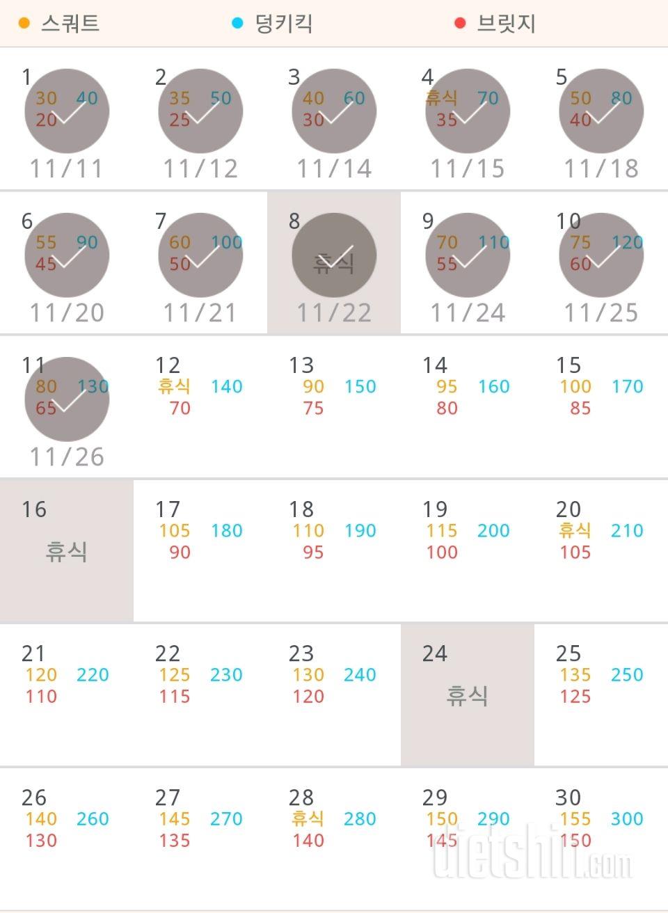 30일 애플힙 71일차 성공!