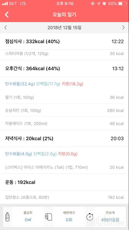 12일차 다이어트 삐약이입니다