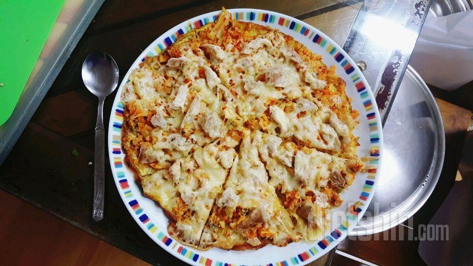 [한 판에 700칼로리!] 탄수화물, 토마토, 오븐 없이 피자 만들기