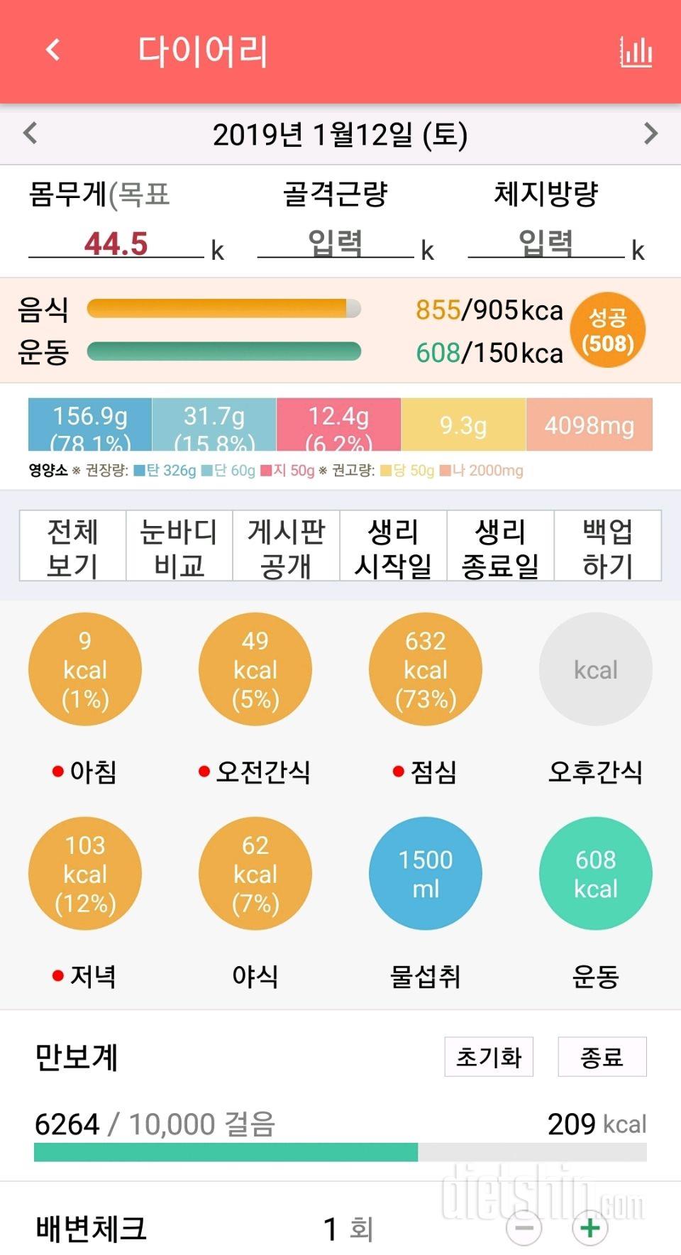 주말 식사,운동