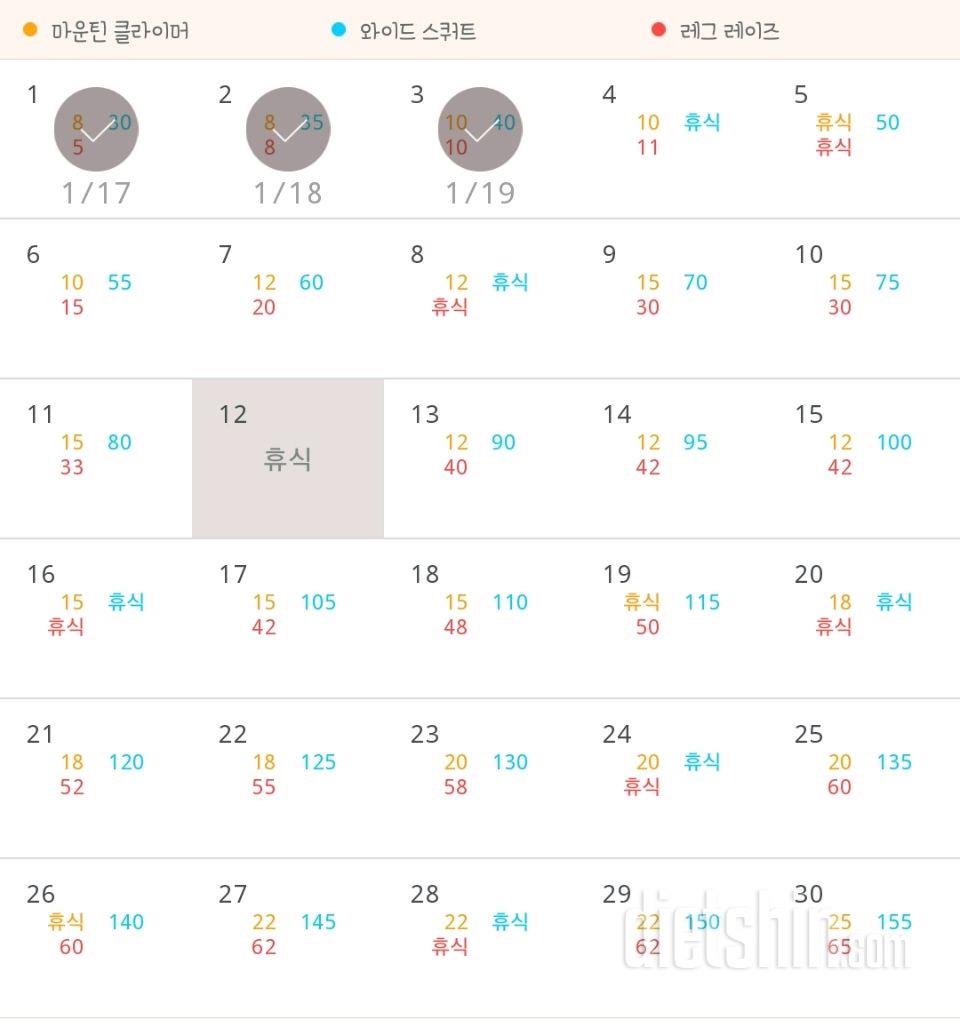 30일 체지방 줄이기 3일차 성공!