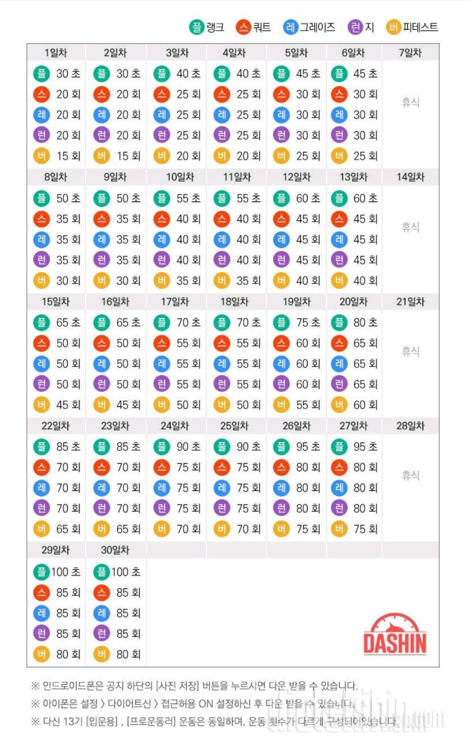 [다신13기 운동 미션] 1일차