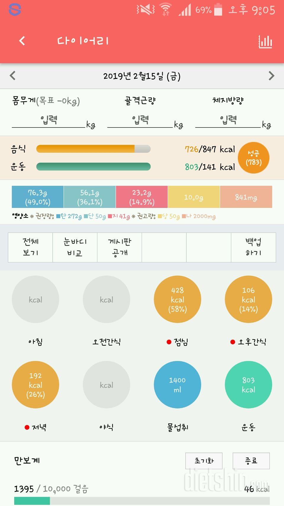 30일 야식끊기 124일차 성공!