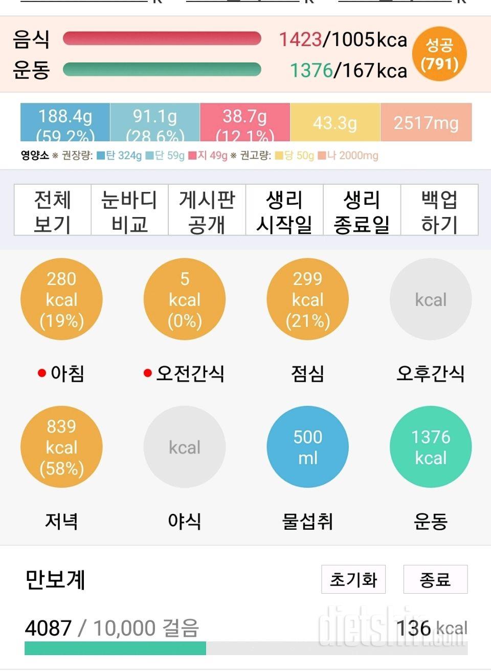 오전간식,점심,저녁