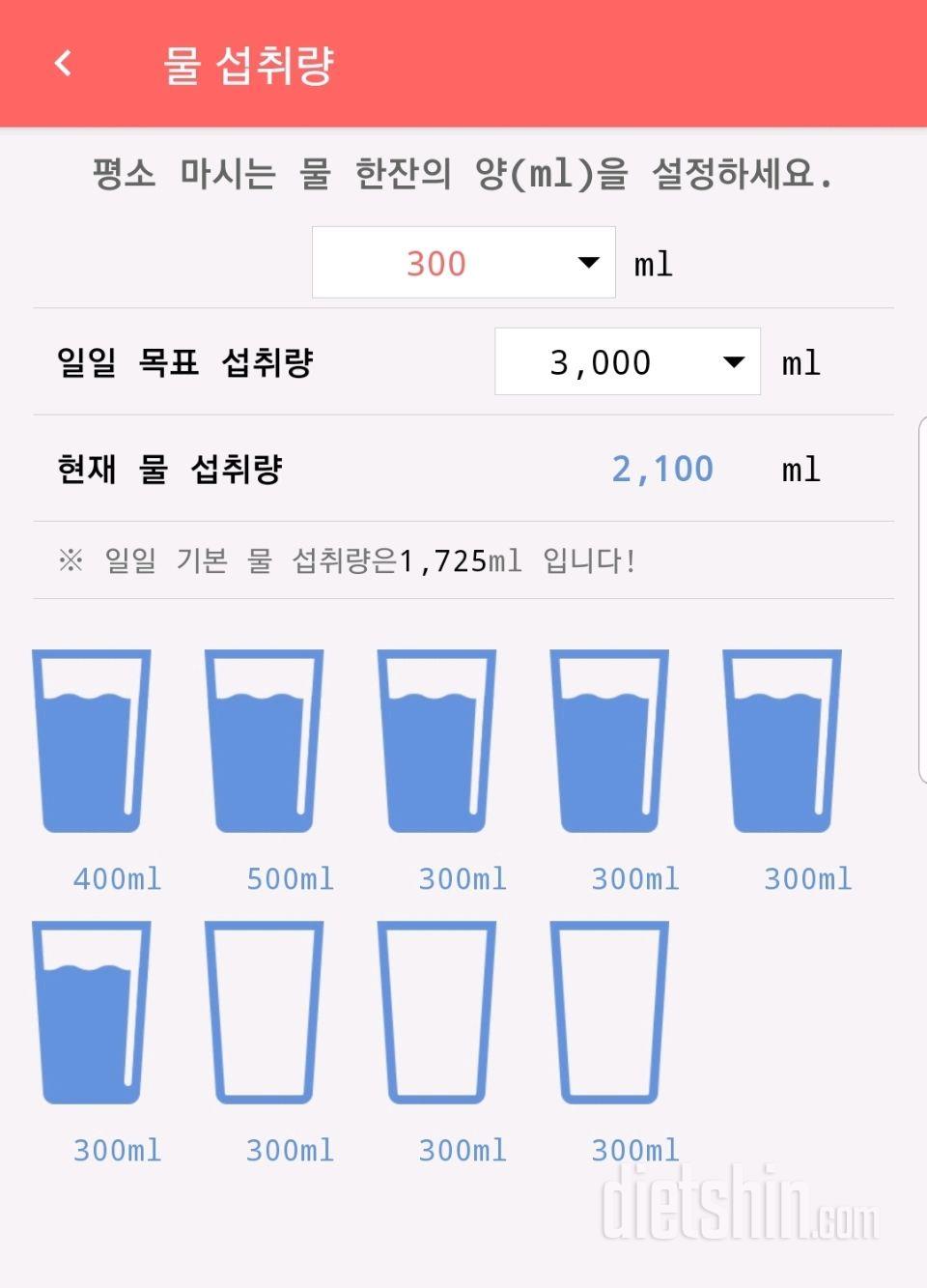 30일 하루 2L 물마시기 281일차 성공!