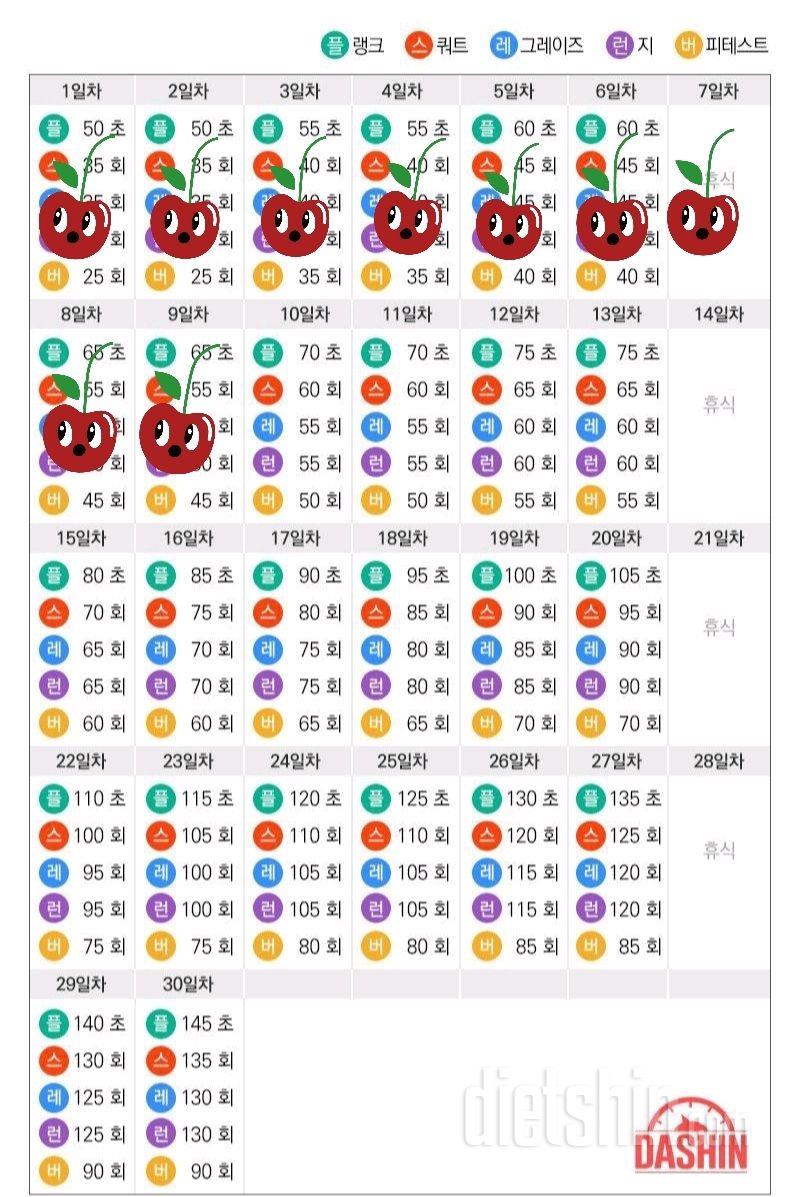 [다신 13기 운동미션] 9일차