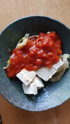 두부야채+스파게티소스