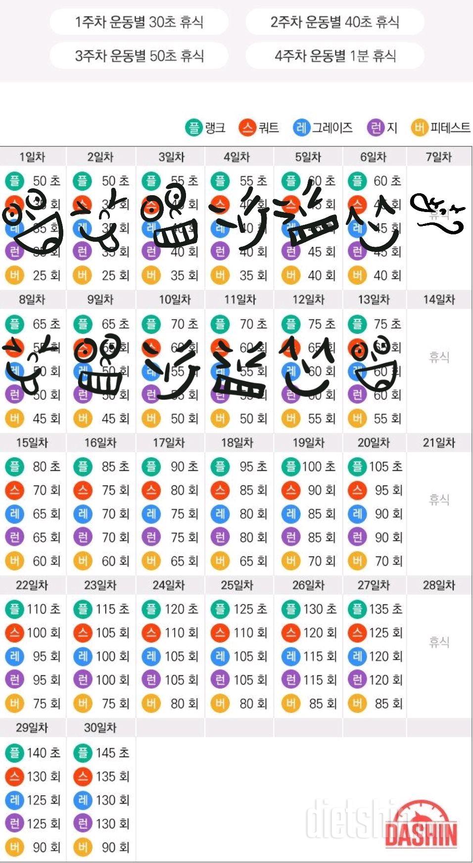 [다신 13기 운동 미션] 13일차