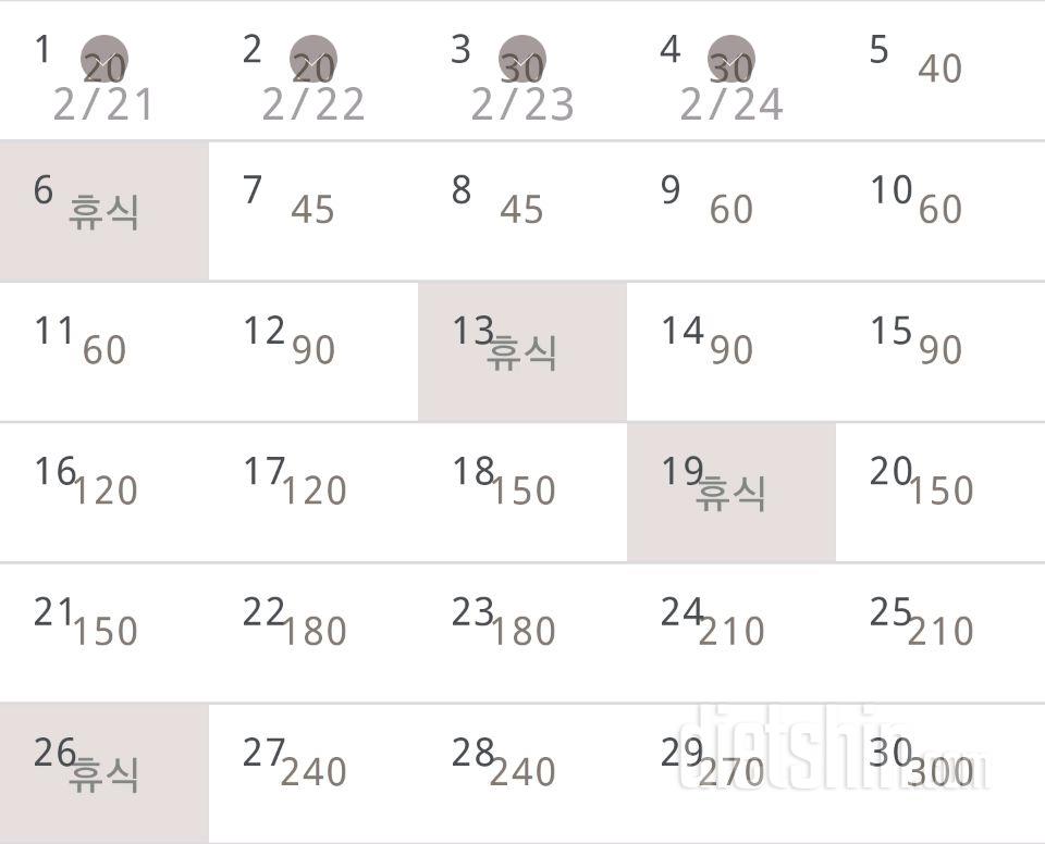 30일 플랭크 4일차 성공!