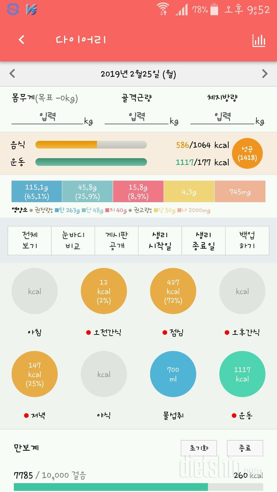 30일 야식끊기 134일차 성공!