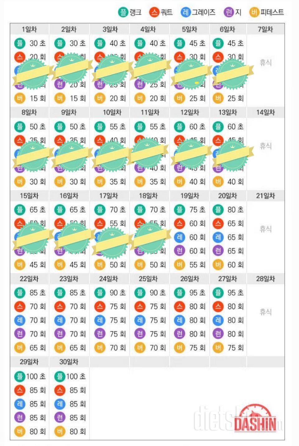 [다신 13기 운동미션] 18일차