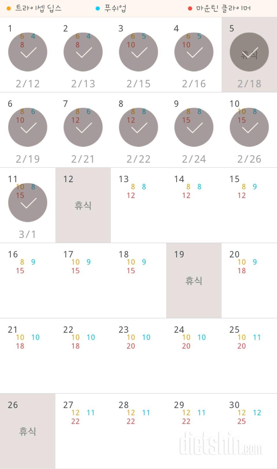 30일 슬림한 팔 11일차 성공!