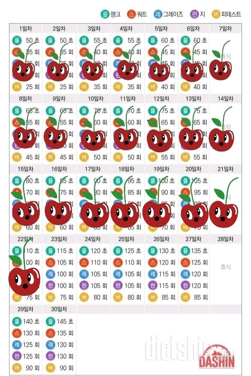 [다신 13기 운동미션] 22일차