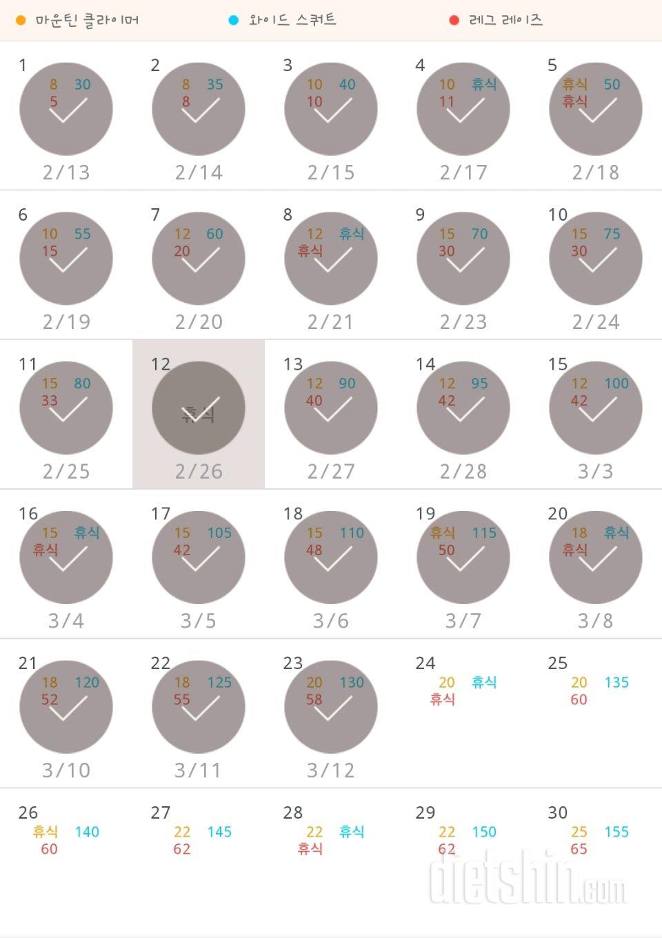 30일 체지방 줄이기 53일차 성공!