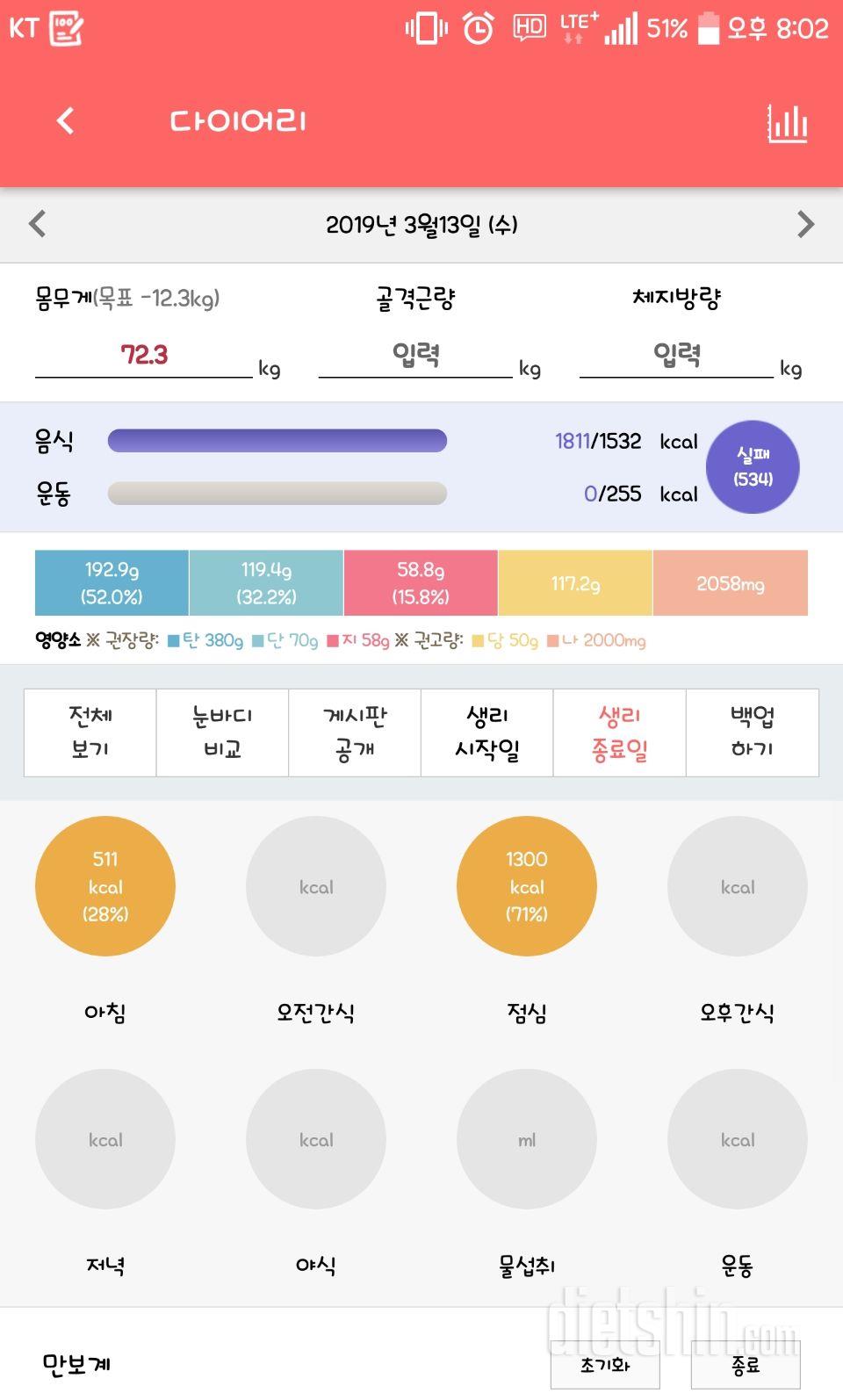 30일 야식끊기 9일차 성공!