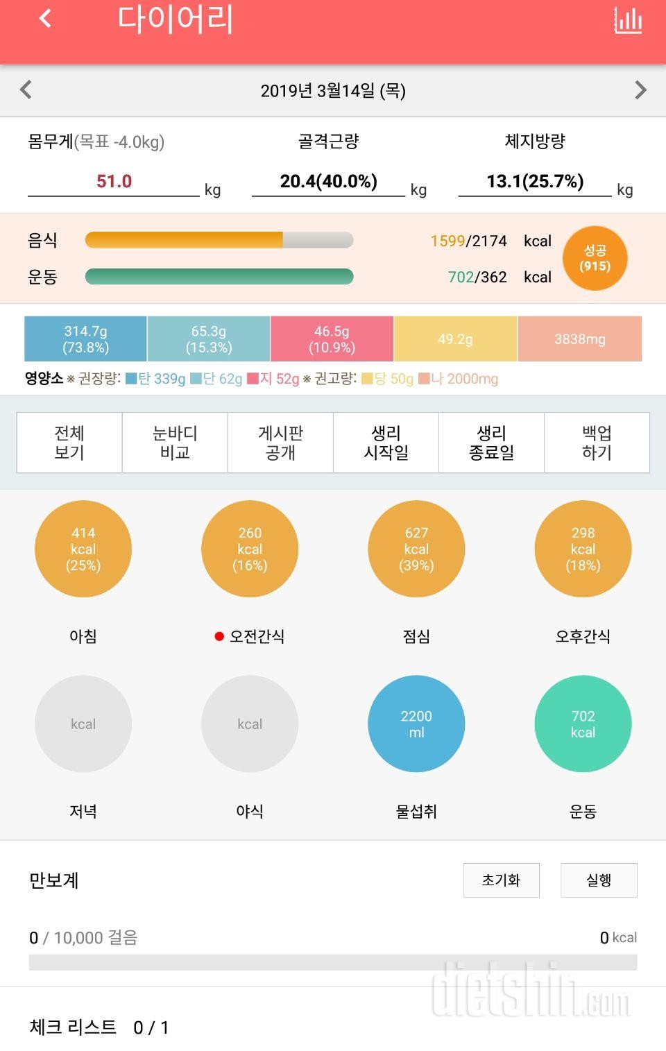 30일 야식끊기 17일차 성공!