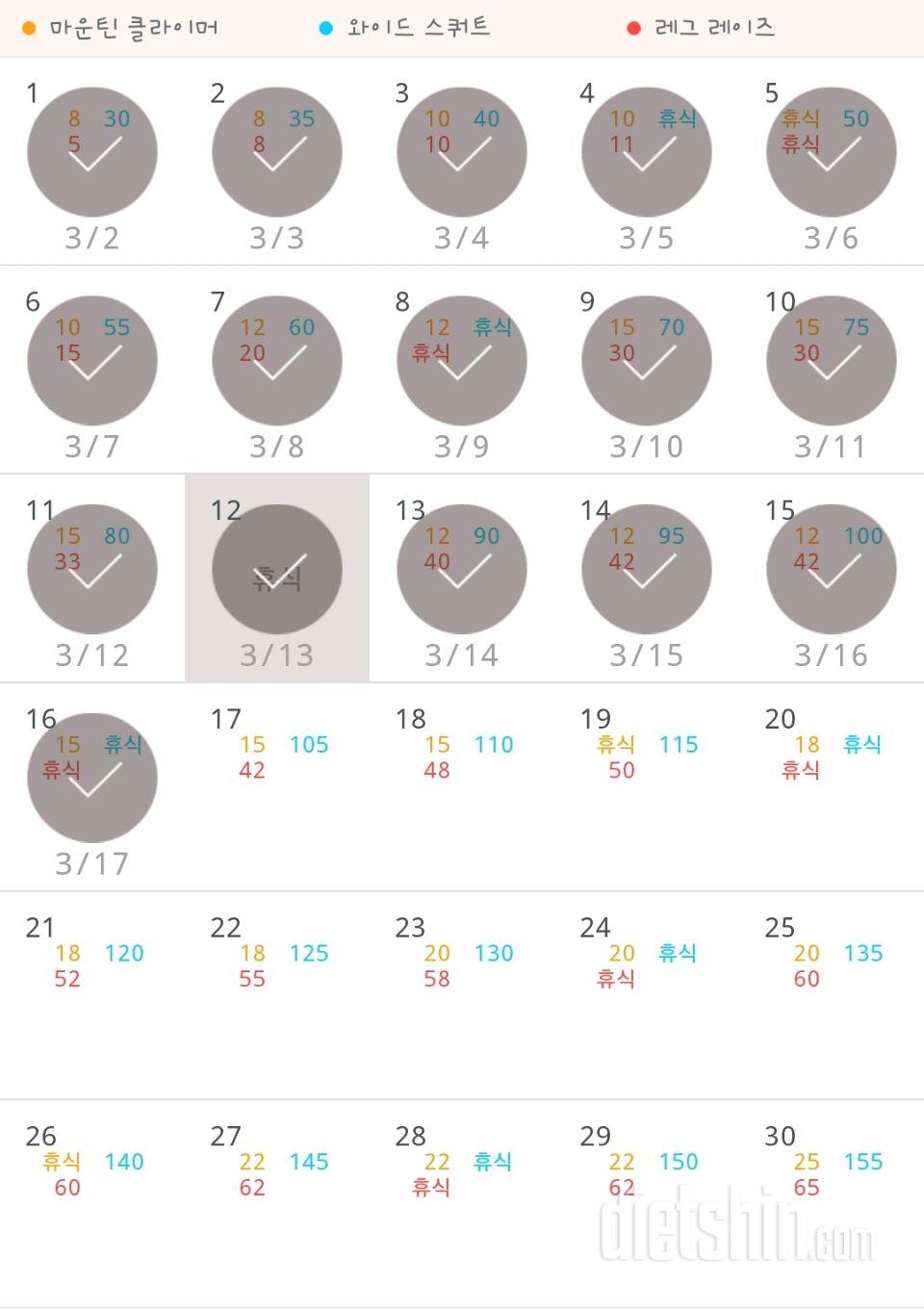 30일 체지방 줄이기 16일차 성공!