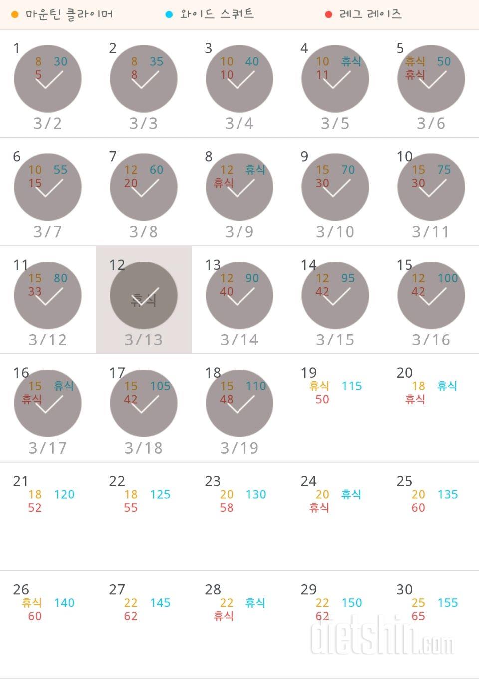 30일 체지방 줄이기 18일차 성공!