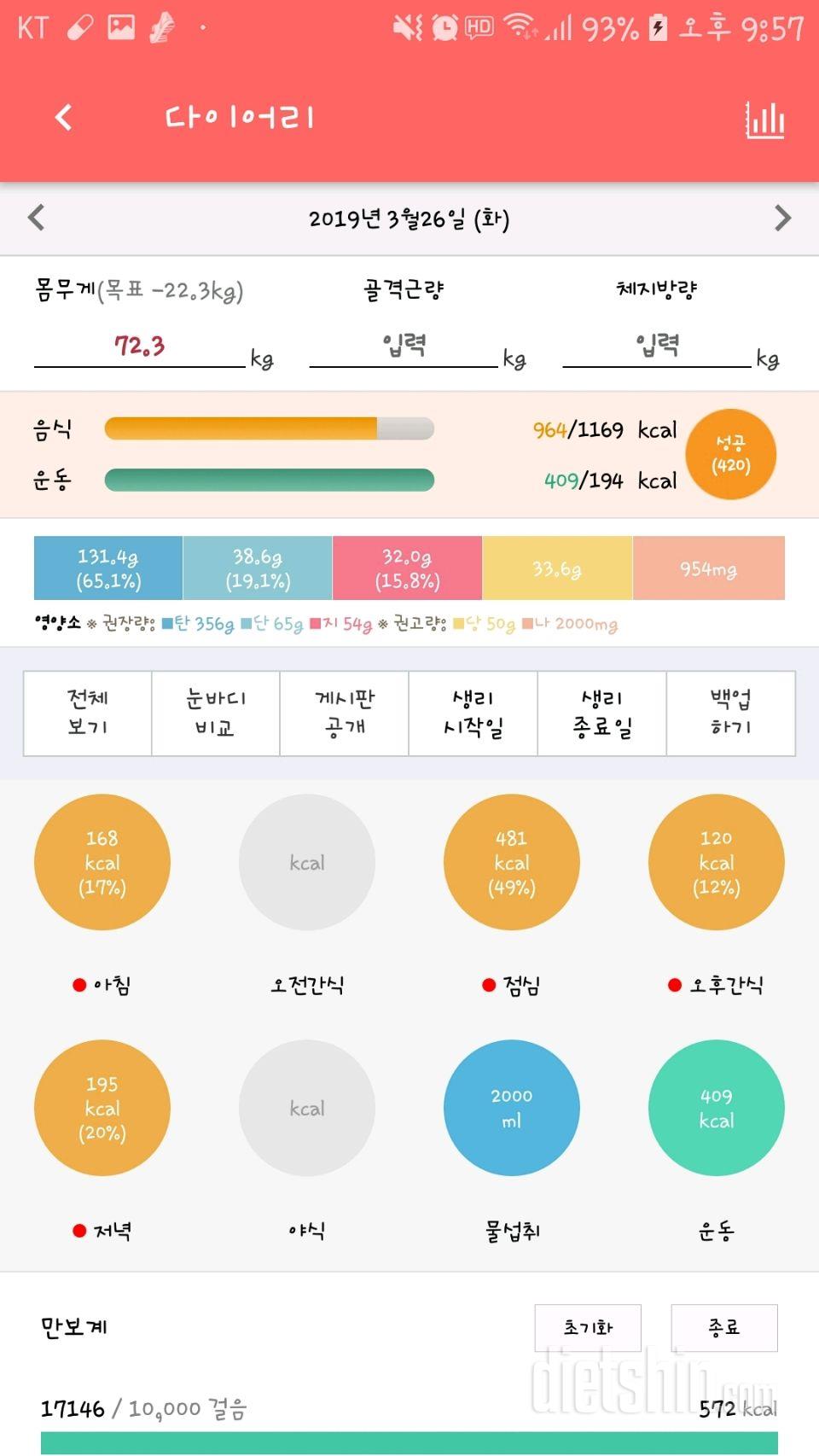 30일 야식끊기 7일차 성공!