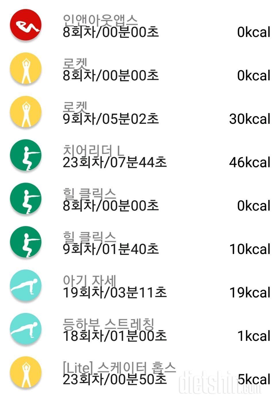 저녁운동,식사